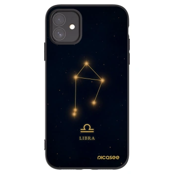 Picasee silikonowe czarne etui na Apple iPhone 11 - LIBRA