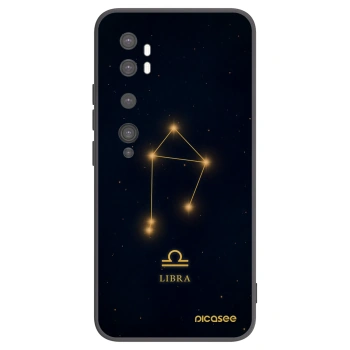 Picasee silikonowe czarne etui na Xiaomi Mi Note 10 (Pro) - LIBRA