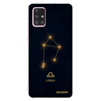 Picasee silikonowe przeźroczyste etui na Samsung Galaxy A71 A715F - LIBRA