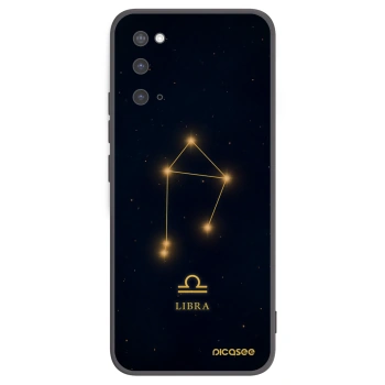 Picasee silikonowe czarne etui na Samsung Galaxy S20 G980F - LIBRA