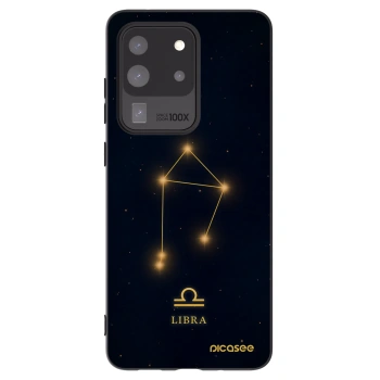 Picasee silikonowe czarne etui na Samsung Galaxy S20 Ultra 5G G988F - LIBRA