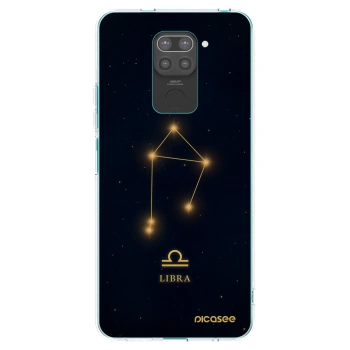 Picasee silikonowe czarne etui na Xiaomi Redmi Note 9 - LIBRA