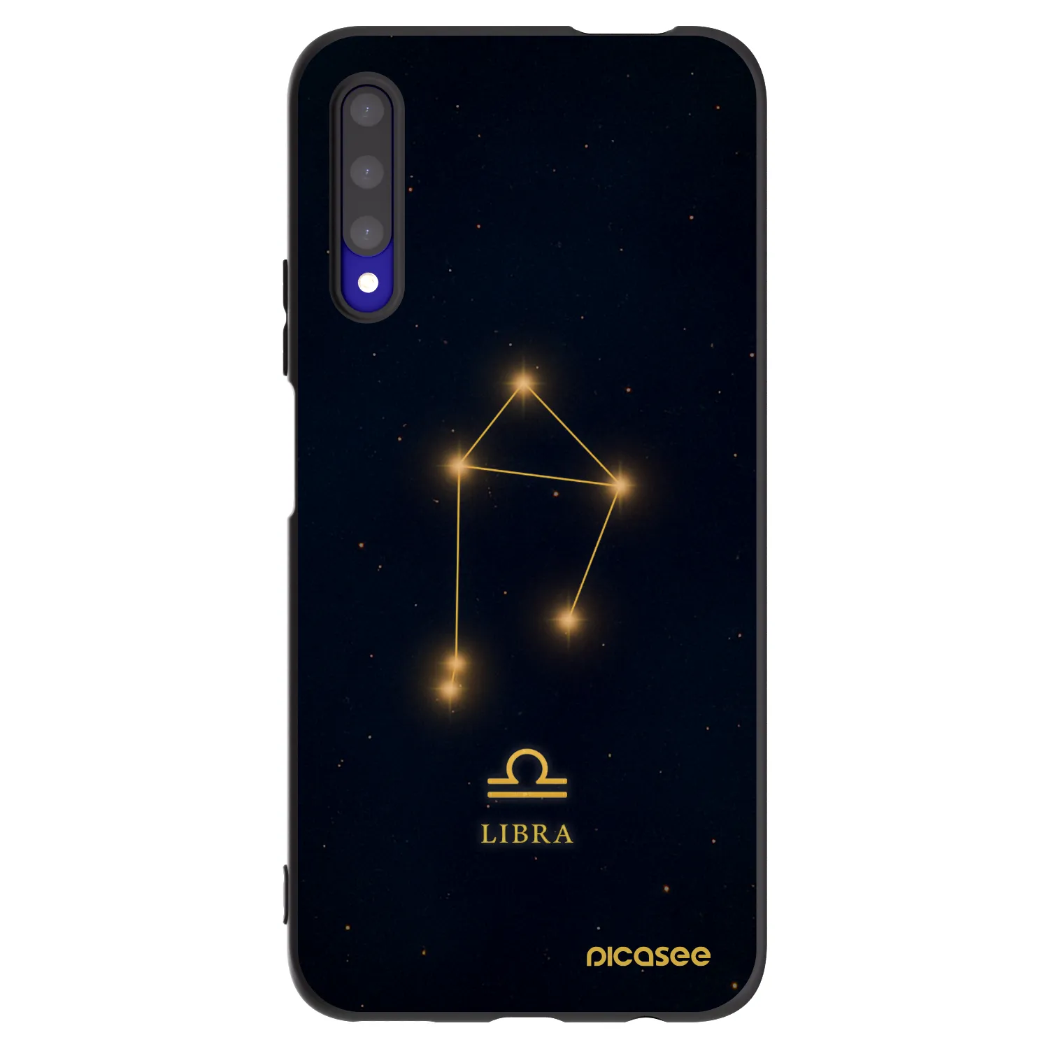 Picasee silikonowe czarne etui na Honor 9X Pro - LIBRA