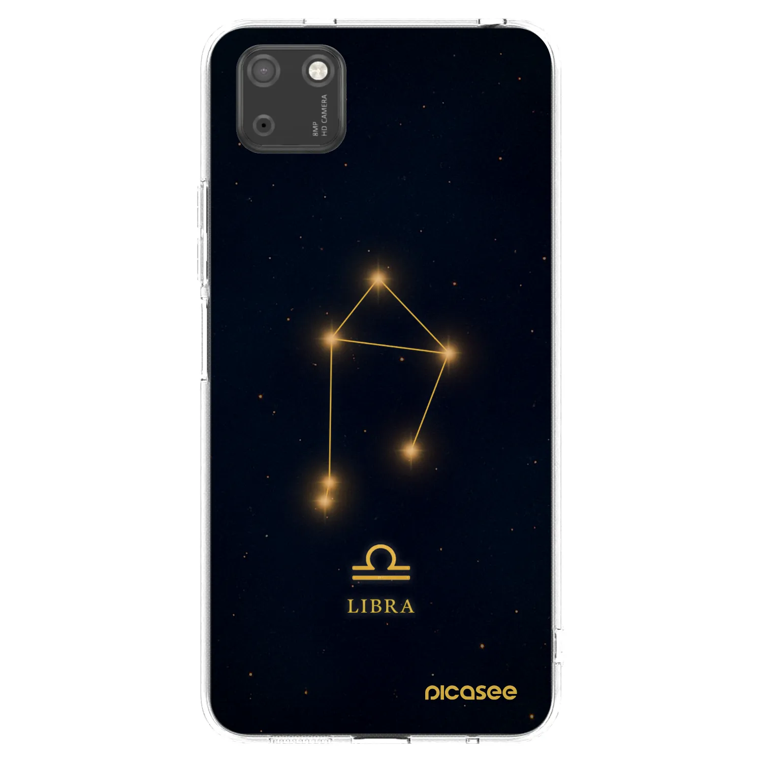 Picasee silikonowe przeźroczyste etui na Huawei Y5P - LIBRA