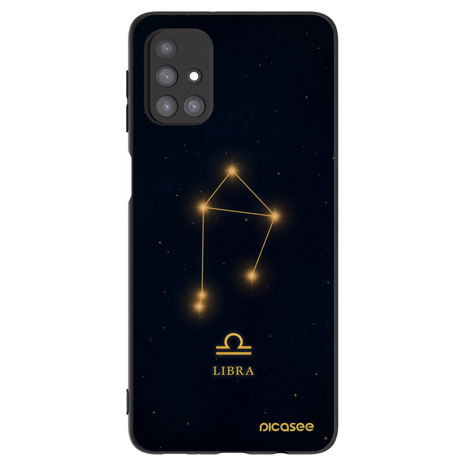 Picasee silikonowe czarne etui na Samsung Galaxy M31s - LIBRA