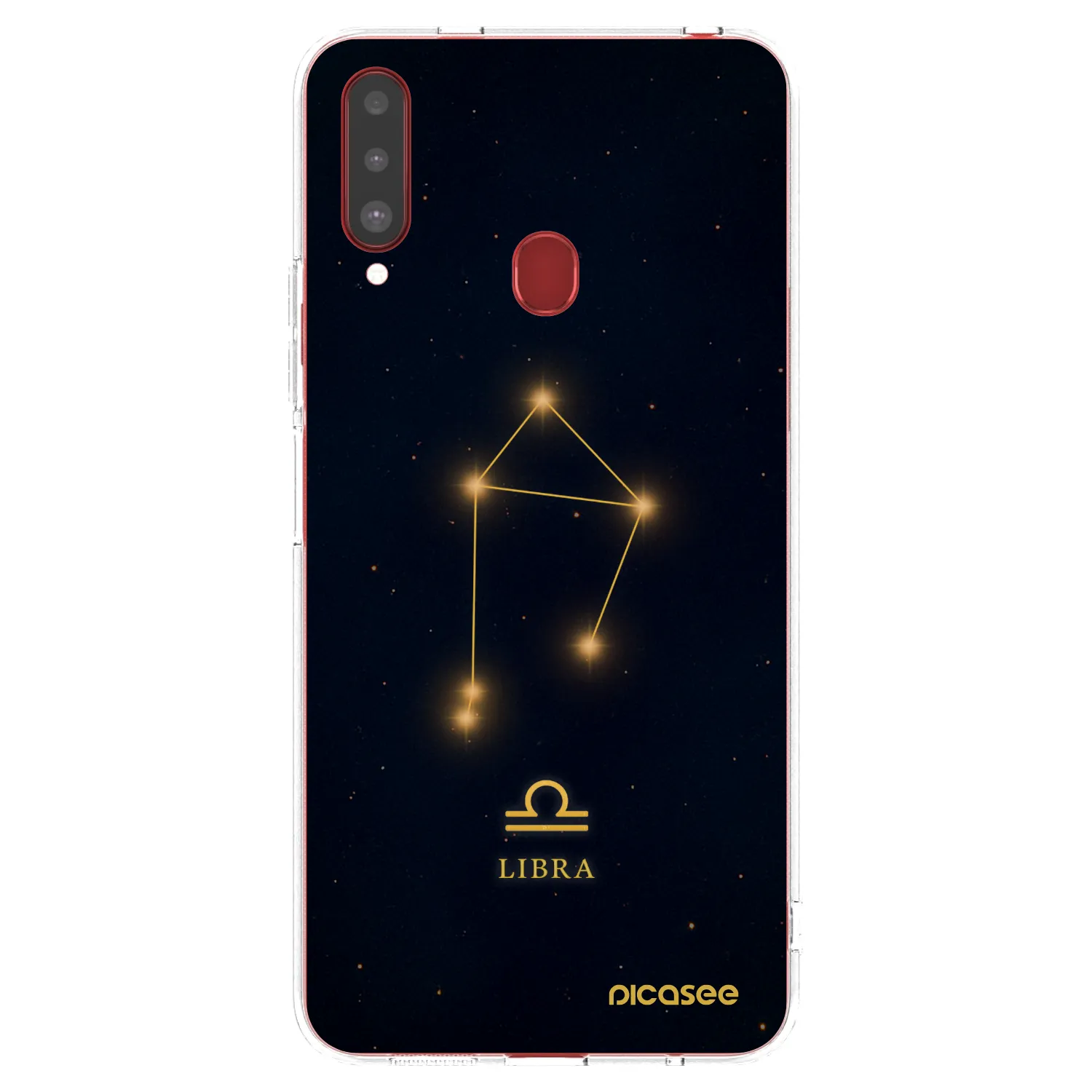 Picasee silikonowe przeźroczyste etui na Samsung Galaxy A20s - LIBRA