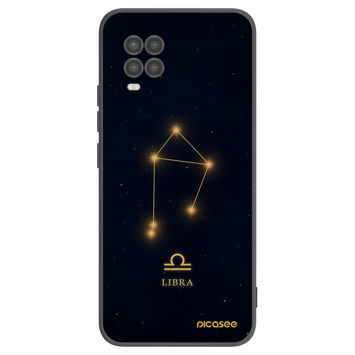 Picasee silikonowe czarne etui na Xiaomi Mi 10 Lite - LIBRA