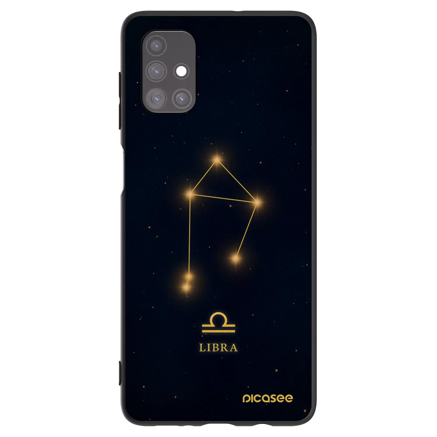 Picasee silikonowe czarne etui na Samsung Galaxy M51 M515F - LIBRA