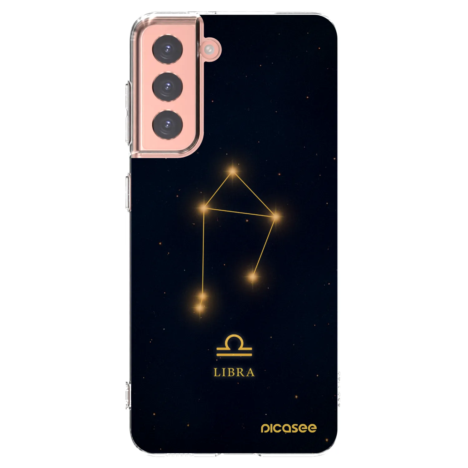 Picasee silikonowe przeźroczyste etui na Samsung Galaxy S21 5G G991B - LIBRA
