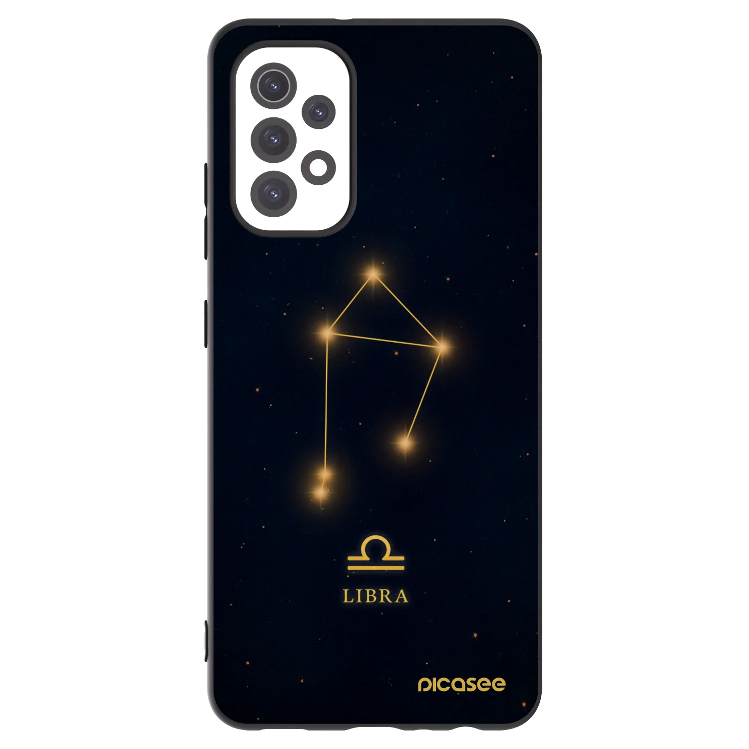 Picasee silikonowe czarne etui na Samsung Galaxy A32 5G A326B - LIBRA
