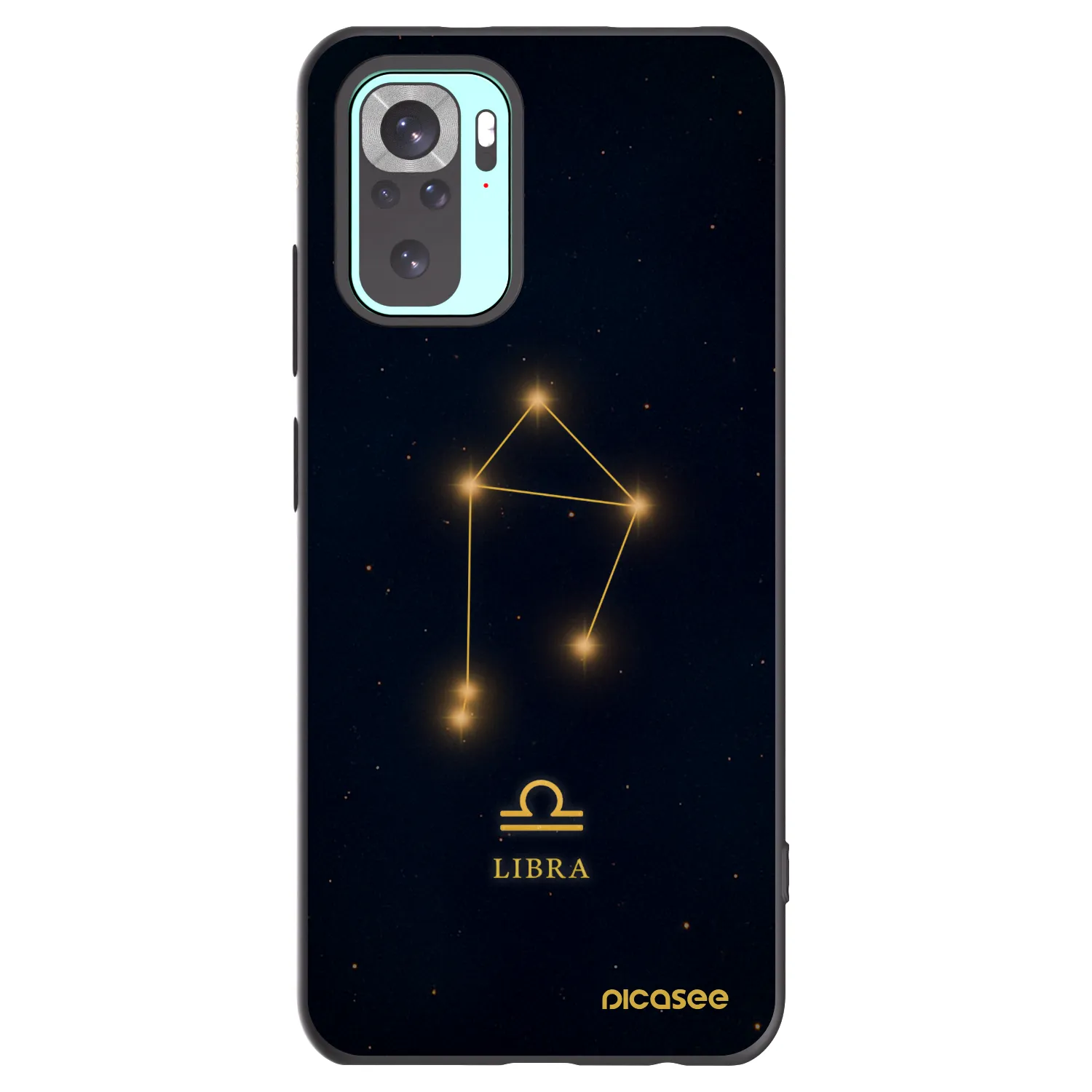 Picasee silikonowe czarne etui na Xiaomi Redmi Note 10 Pro - LIBRA