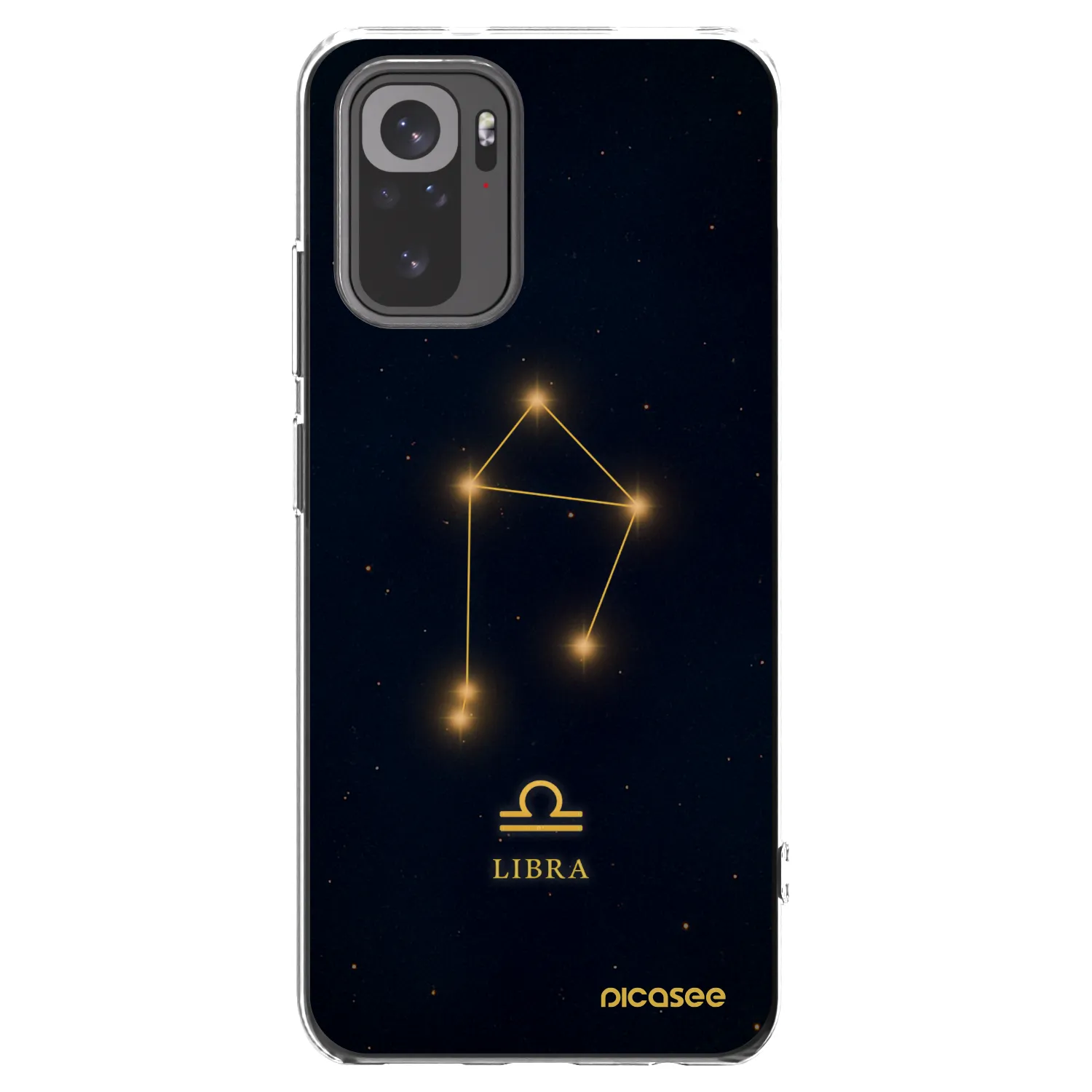 Picasee silikonowe przeźroczyste etui na Xiaomi Redmi Note 10S - LIBRA