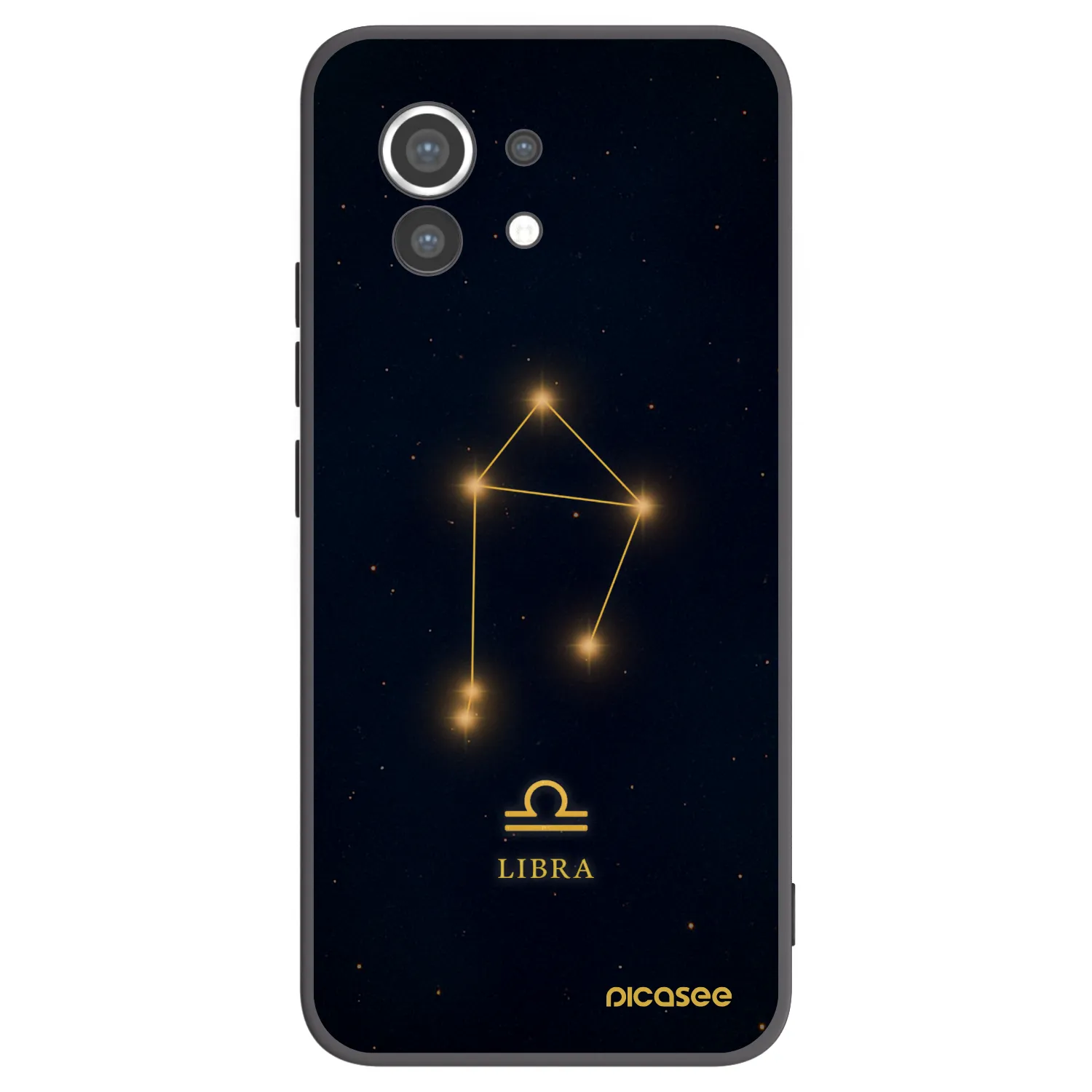 Picasee silikonowe czarne etui na Xiaomi Mi 11 - LIBRA
