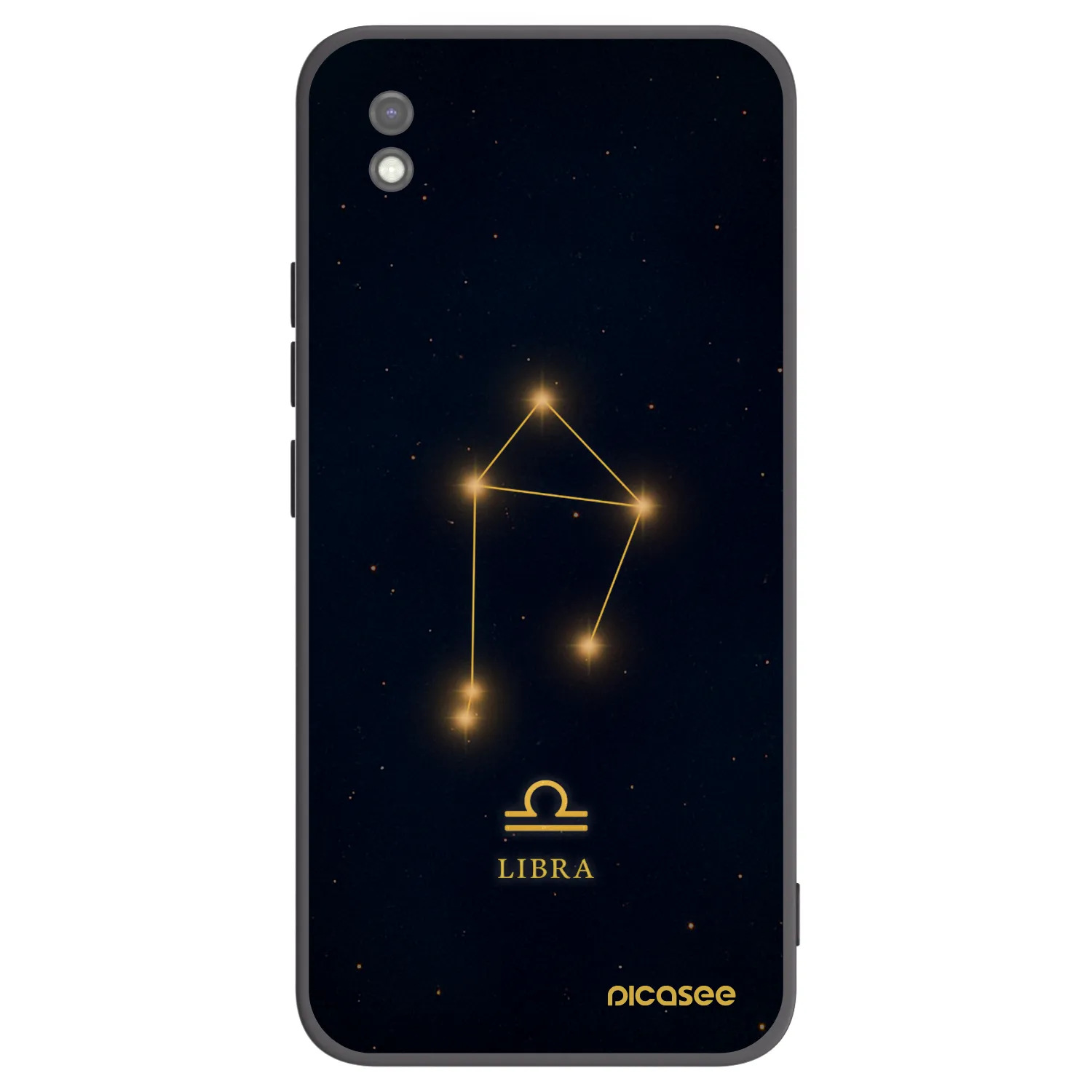 Picasee silikonowe czarne etui na Xiaomi Redmi 9AT - LIBRA