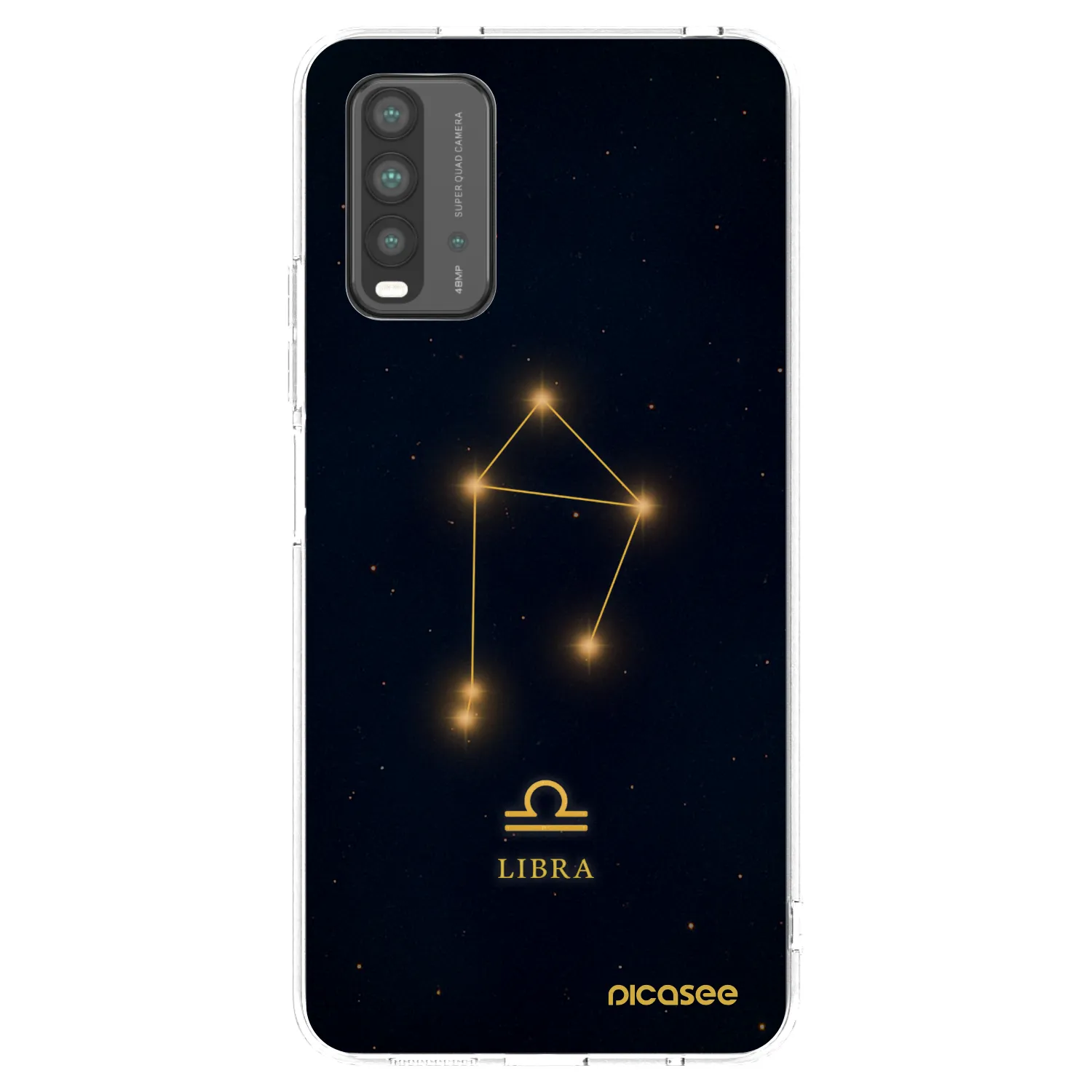 Picasee silikonowe czarne etui na Xiaomi Redmi 9T - LIBRA