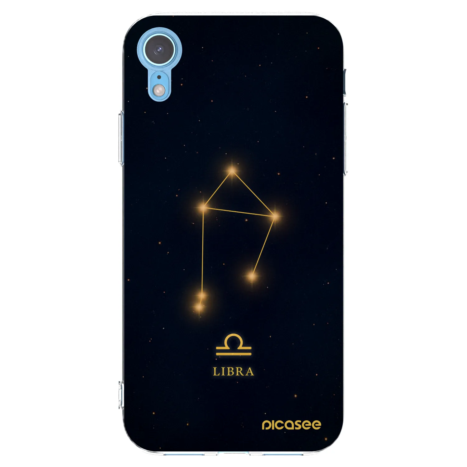 Picasee silikonowe przeźroczyste etui na Apple iPhone XR - LIBRA