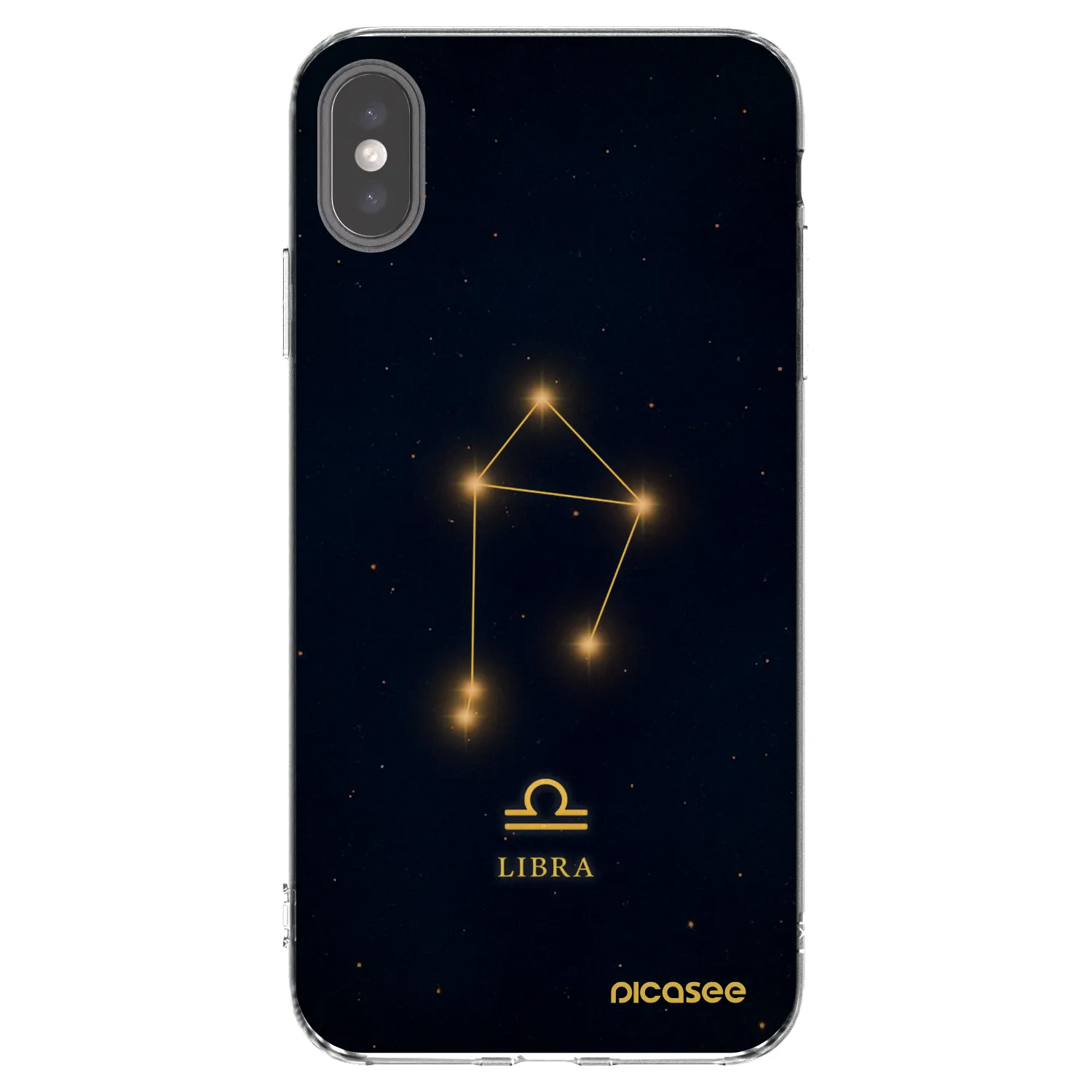 Picasee silikonowe przeźroczyste etui na Apple iPhone XS Max - LIBRA