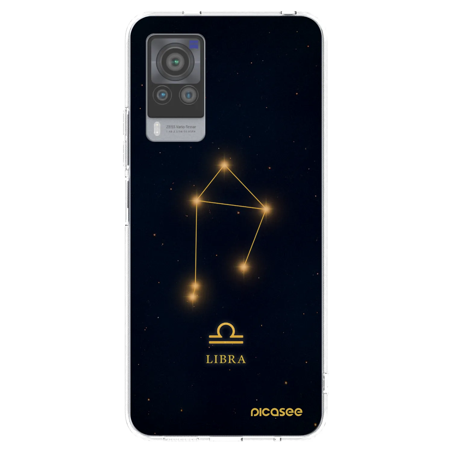 Picasee silikonowe przeźroczyste etui na Vivo X60 Pro 5G - LIBRA