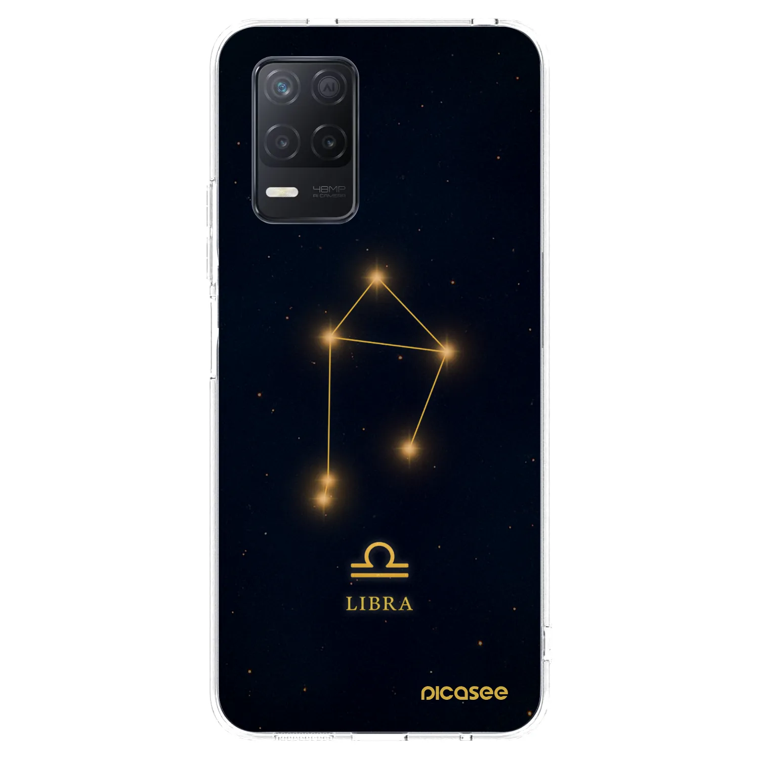 Picasee silikonowe przeźroczyste etui na Realme 8 5G - LIBRA