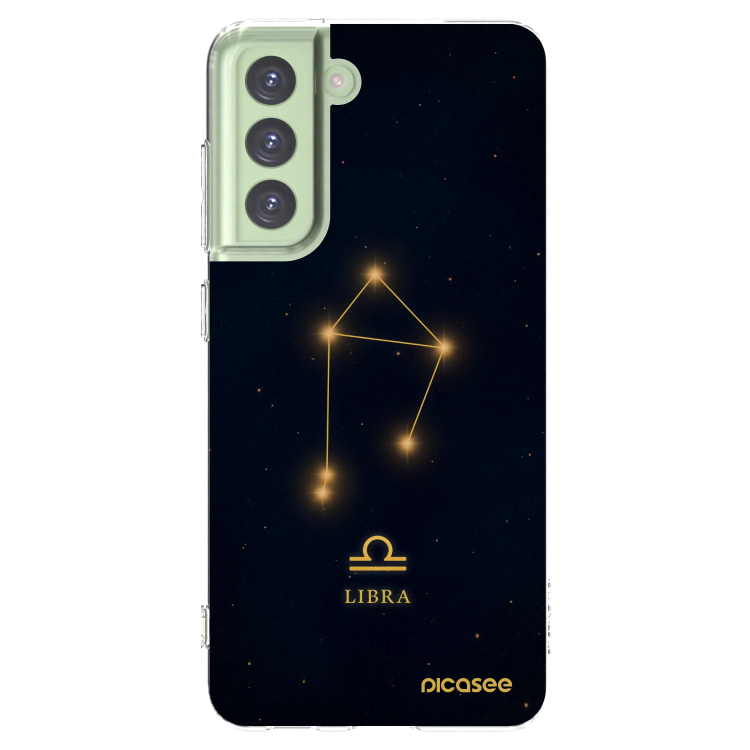 Picasee silikonowe przeźroczyste etui na Samsung Galaxy S21 FE 5G - LIBRA