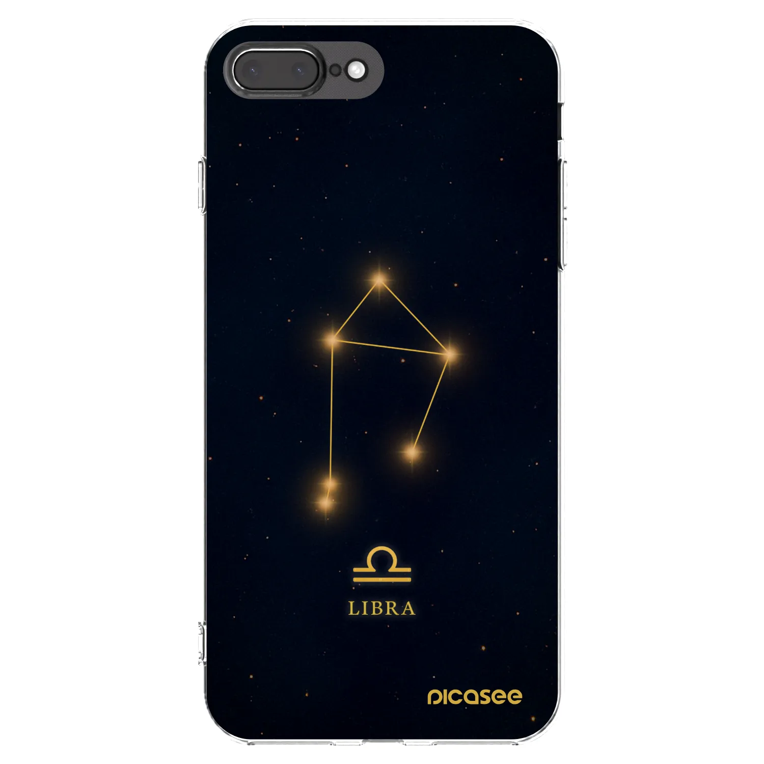 Picasee silikonowe przeźroczyste etui na Apple iPhone 7 Plus - LIBRA