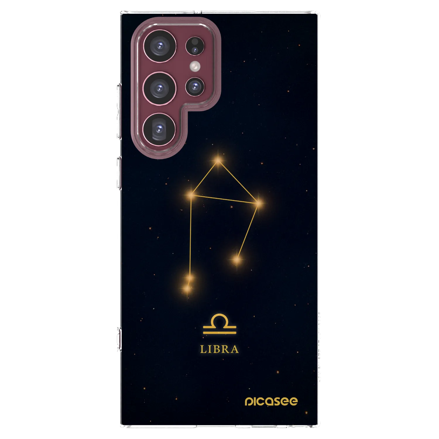 Picasee silikonowe przeźroczyste etui na Samsung Galaxy S22 Ultra 5G - LIBRA