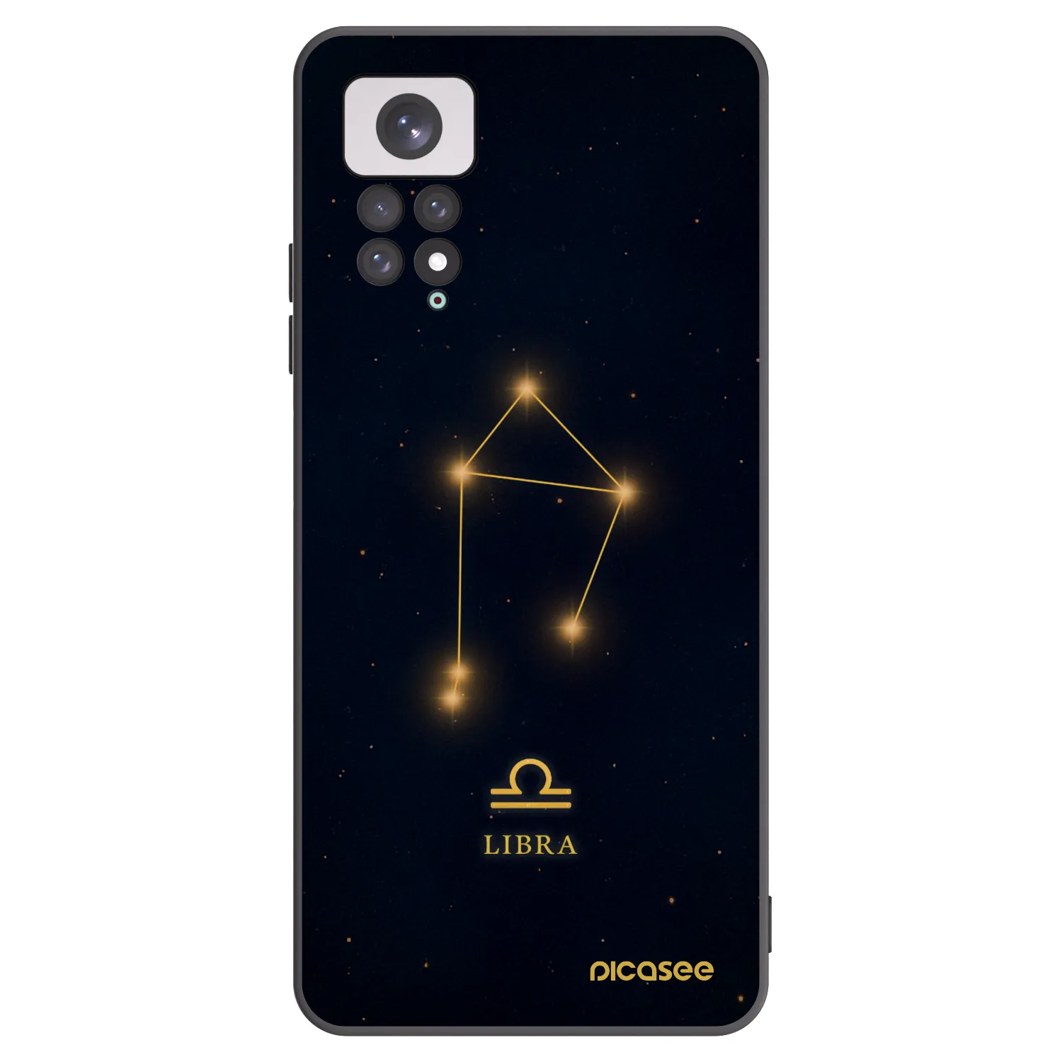 Picasee silikonowe czarne etui na Xiaomi Redmi Note 11 - LIBRA