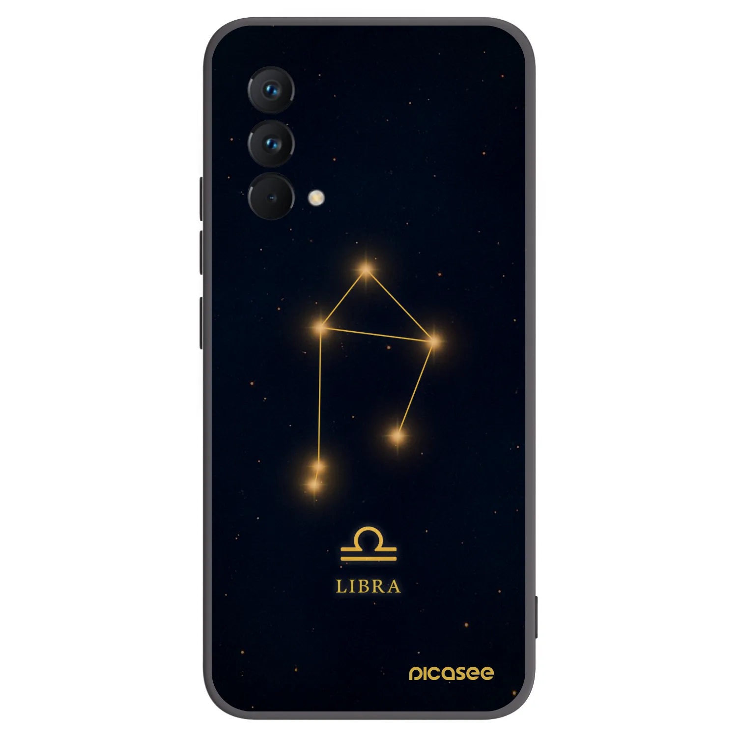 Picasee silikonowe czarne etui na Realme GT Master Edition 5G - LIBRA
