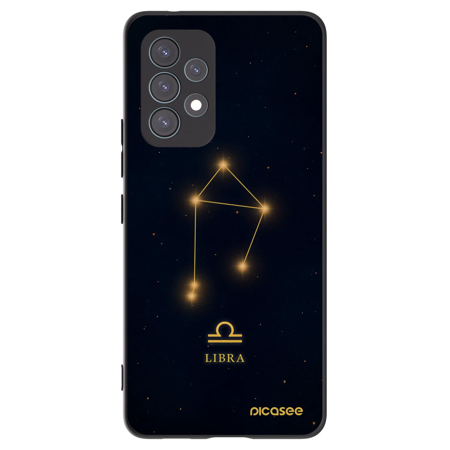 Picasee silikonowe czarne etui na Samsung Galaxy A53 5G A536 - LIBRA