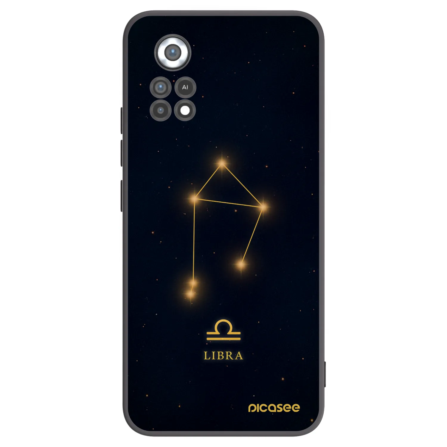 Picasee silikonowe czarne etui na Xiaomi Poco X4 Pro 5G - LIBRA
