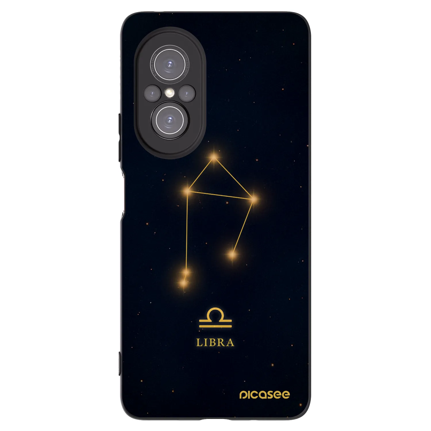 Picasee silikonowe czarne etui na Huawei Nova 9 SE - LIBRA