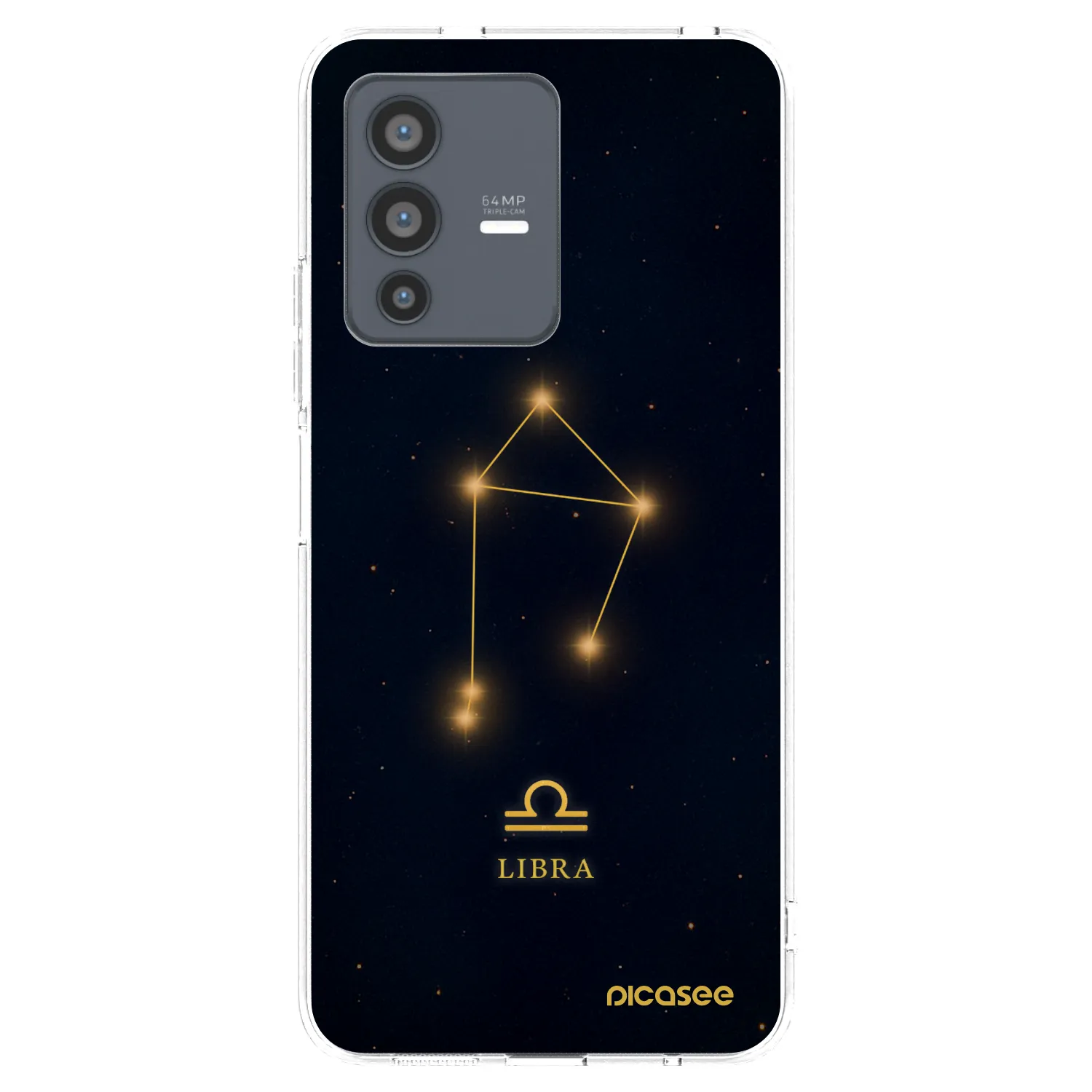 Picasee silikonowe przeźroczyste etui na Vivo V23 5G - LIBRA
