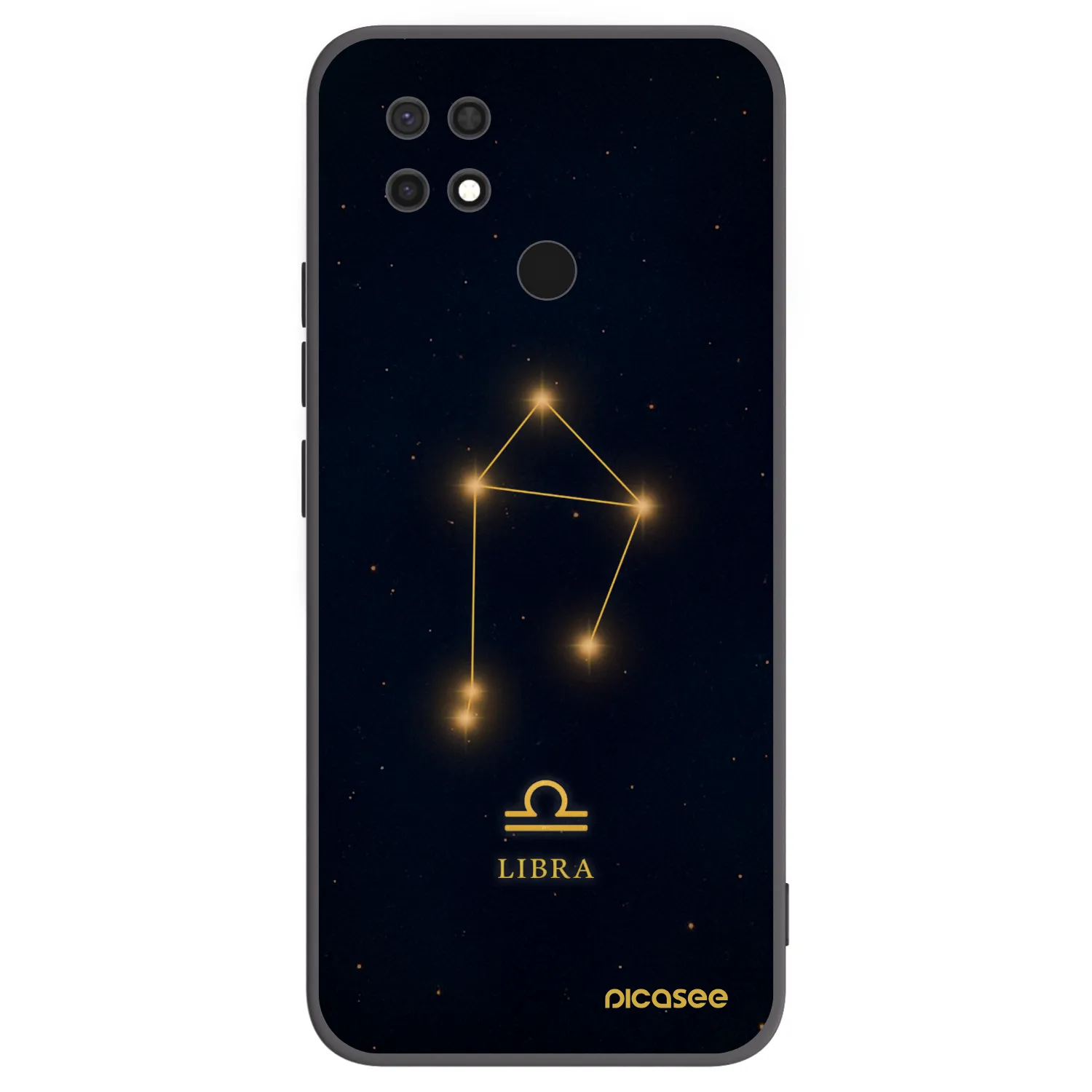 Picasee silikonowe czarne etui na Xiaomi Redmi 10C - LIBRA