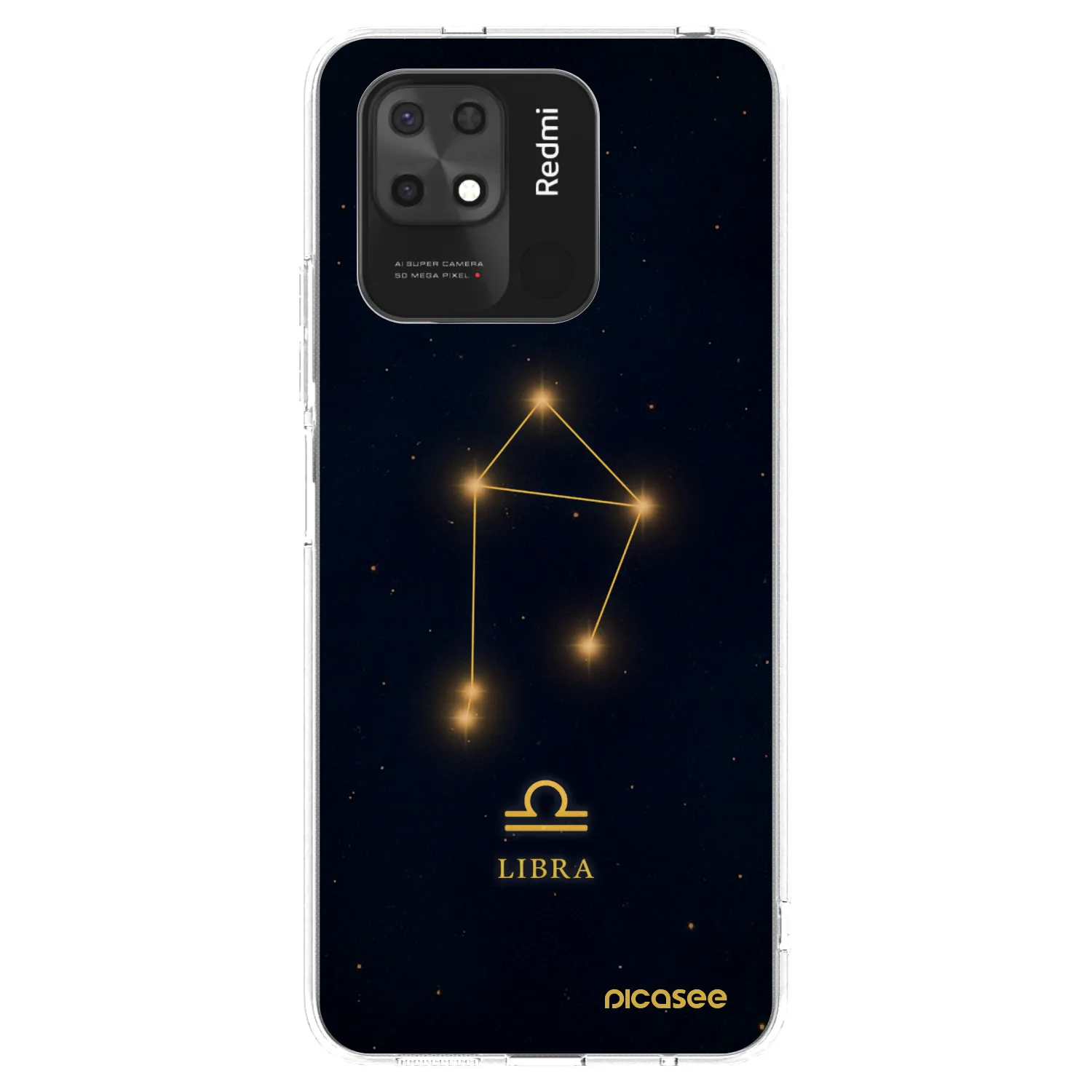 Picasee silikonowe przeźroczyste etui na Xiaomi Redmi 10C - LIBRA