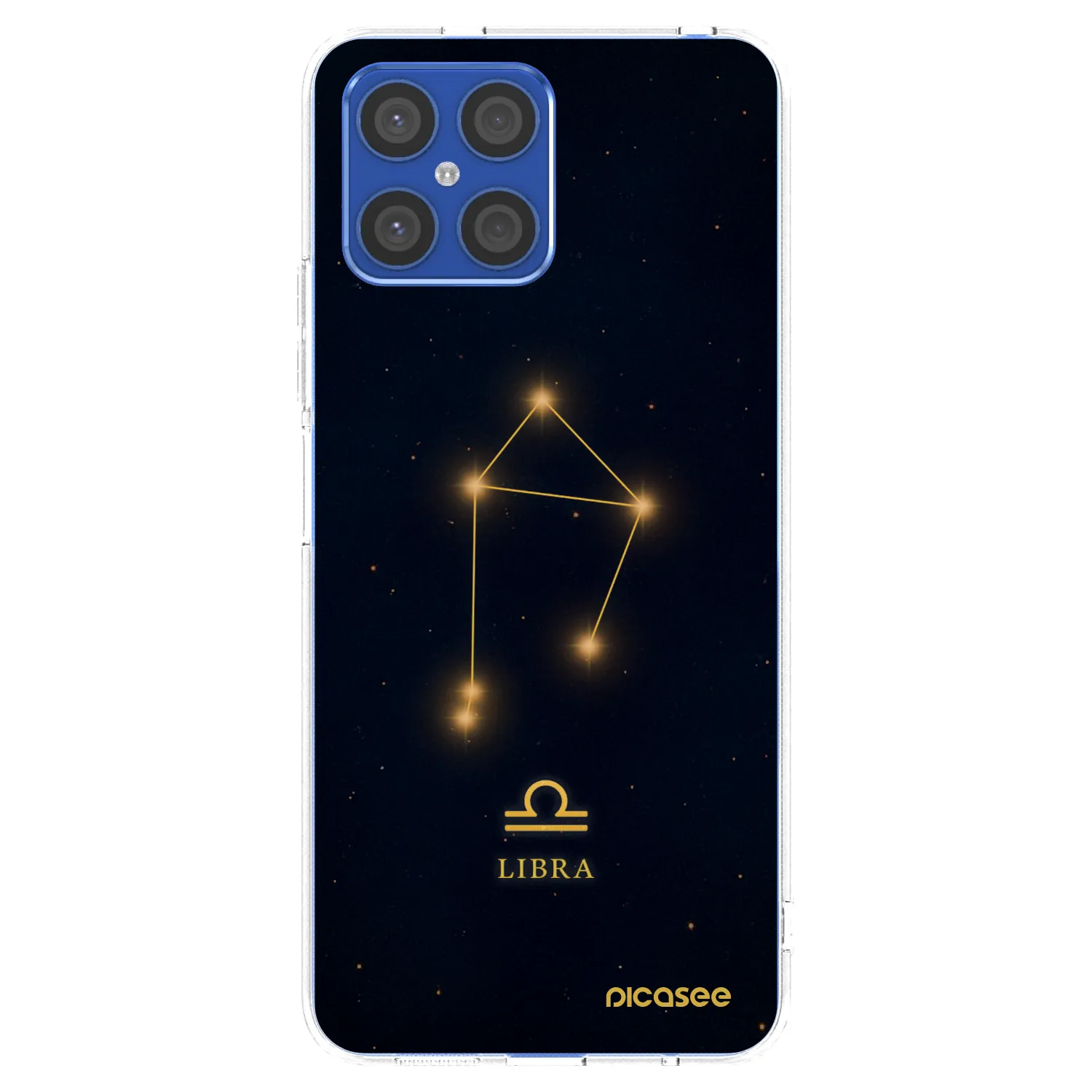 Picasee silikonowe przeźroczyste etui na Honor X8 4G - LIBRA