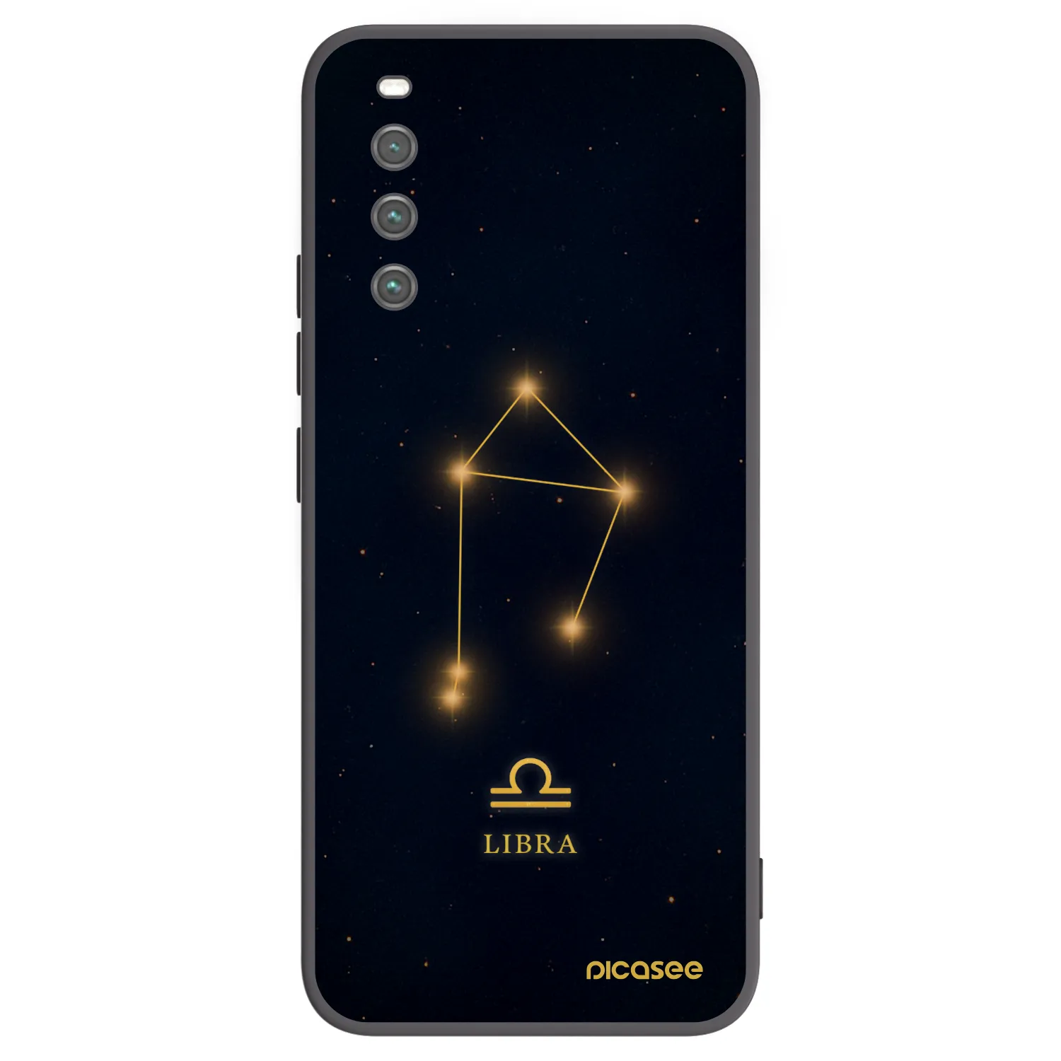 Picasee silikonowe czarne etui na Sony Xperia 10 IV 5G - LIBRA