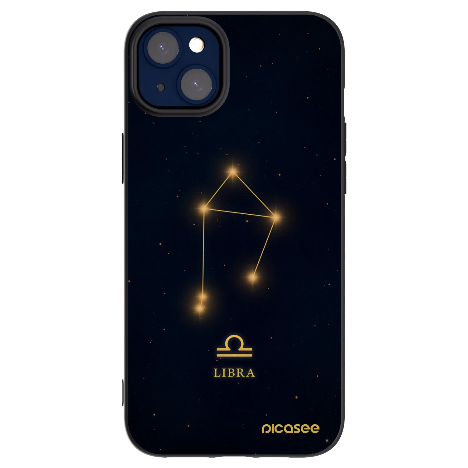 Picasee silikonowe czarne etui na Apple iPhone 14 Plus - LIBRA