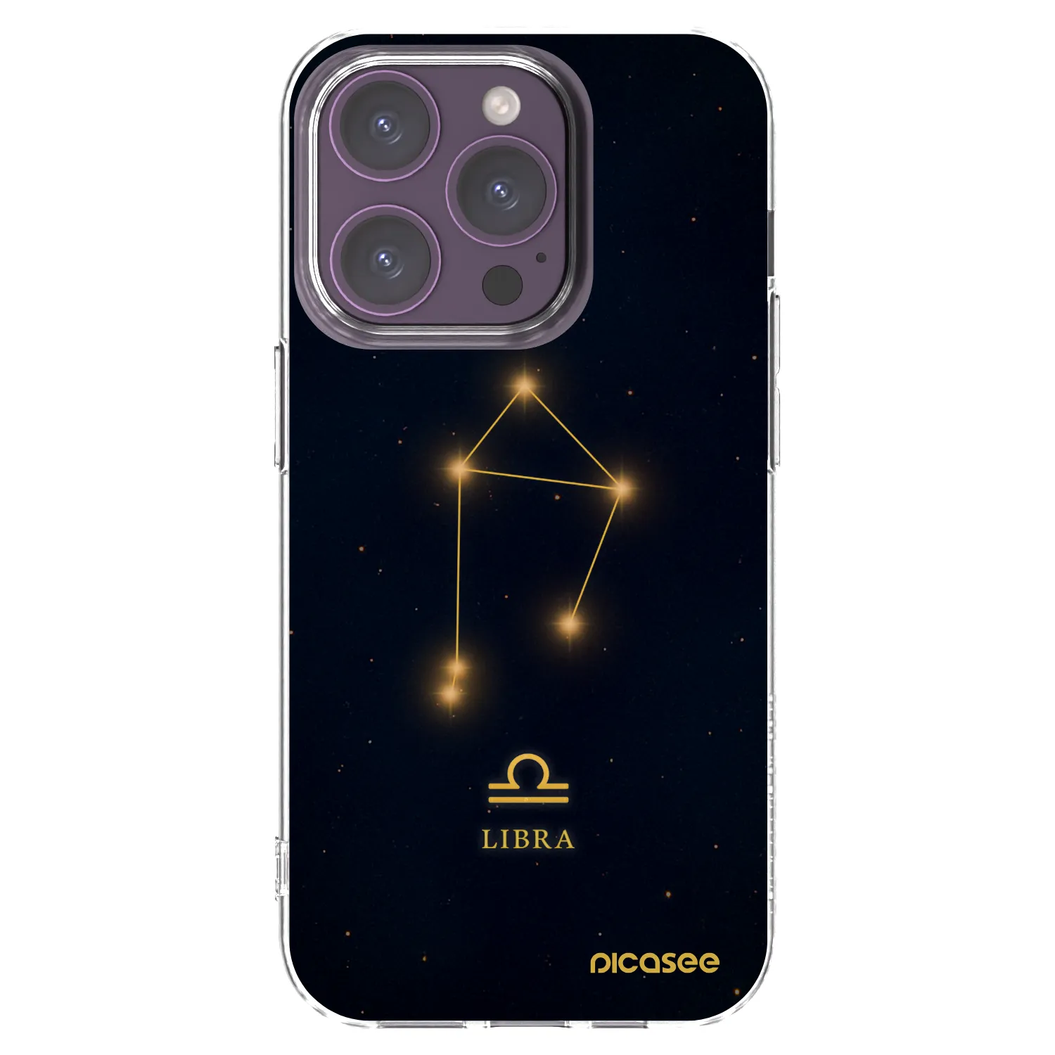 Picasee silikonowe przeźroczyste etui na Apple iPhone 14 Pro - LIBRA