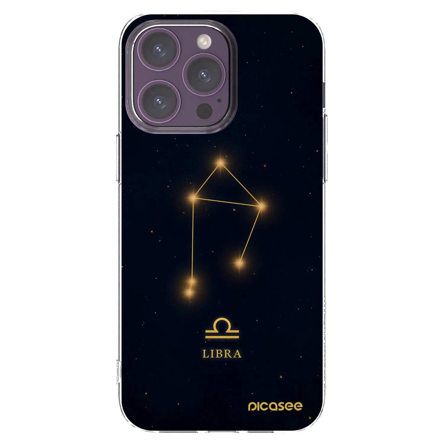 Picasee silikonowe przeźroczyste etui na Apple iPhone 14 Pro Max - LIBRA