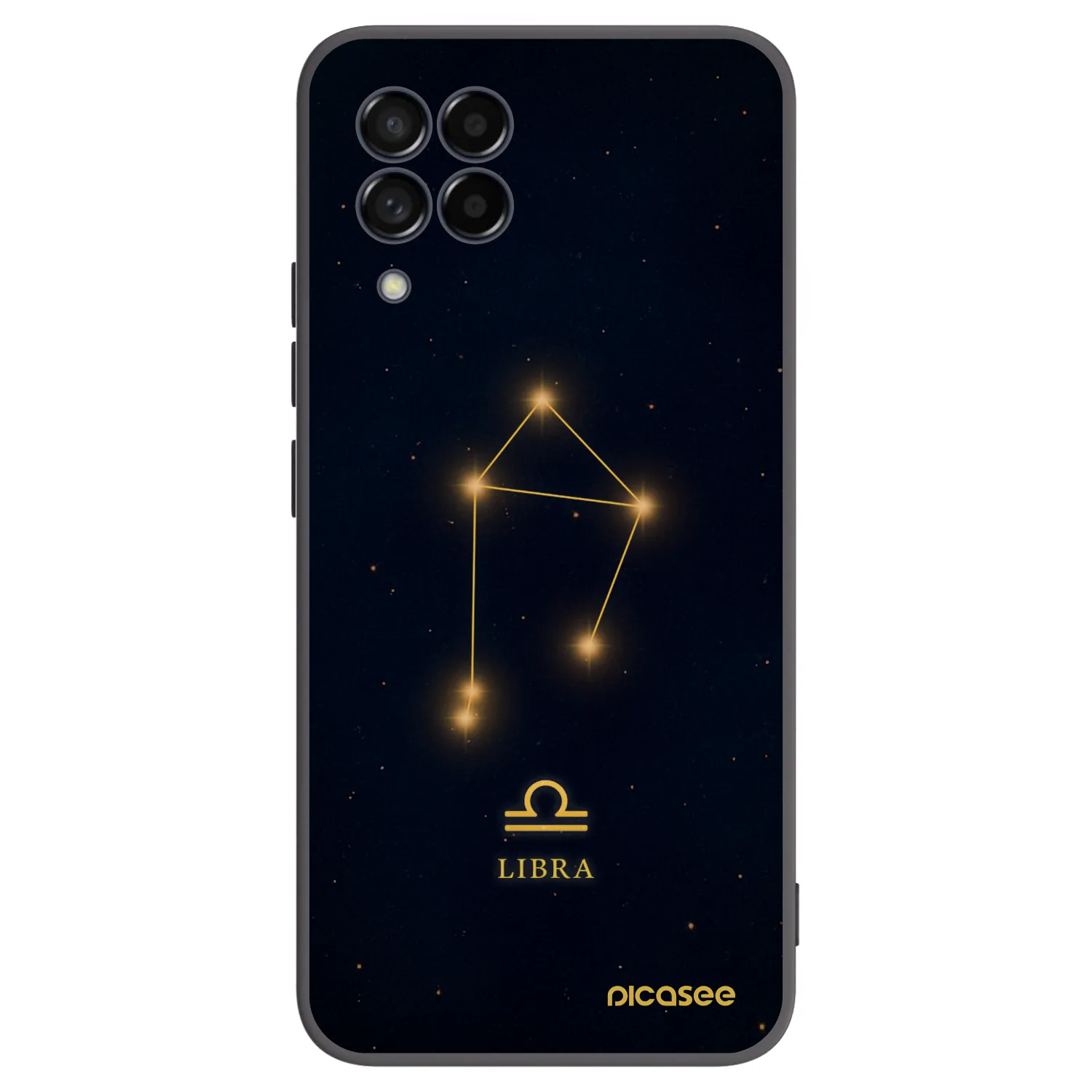 Picasee silikonowe czarne etui na Samsung Galaxy M53 5G - LIBRA
