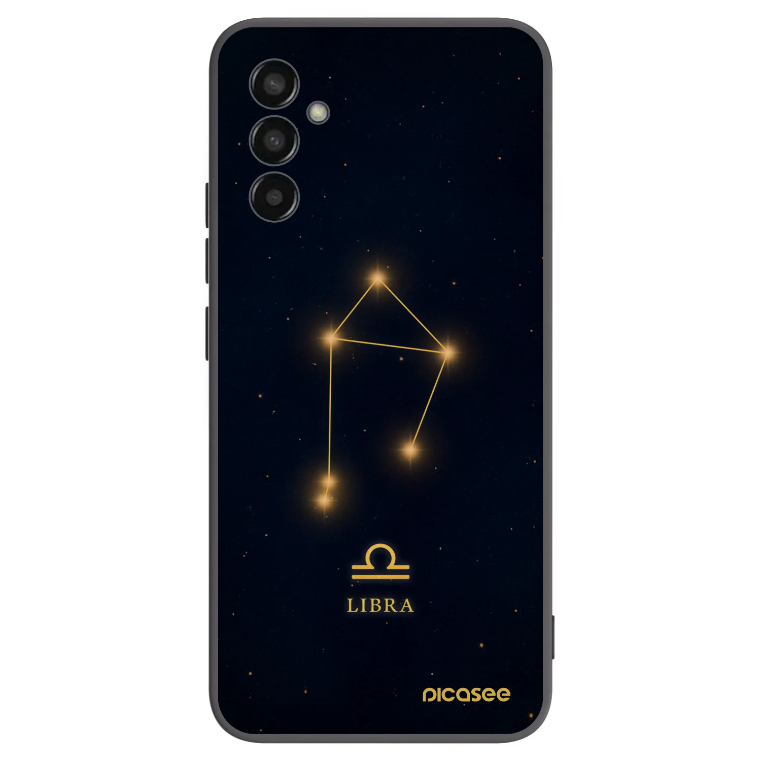 Picasee silikonowe czarne etui na Samsung Galaxy M13 M135F - LIBRA