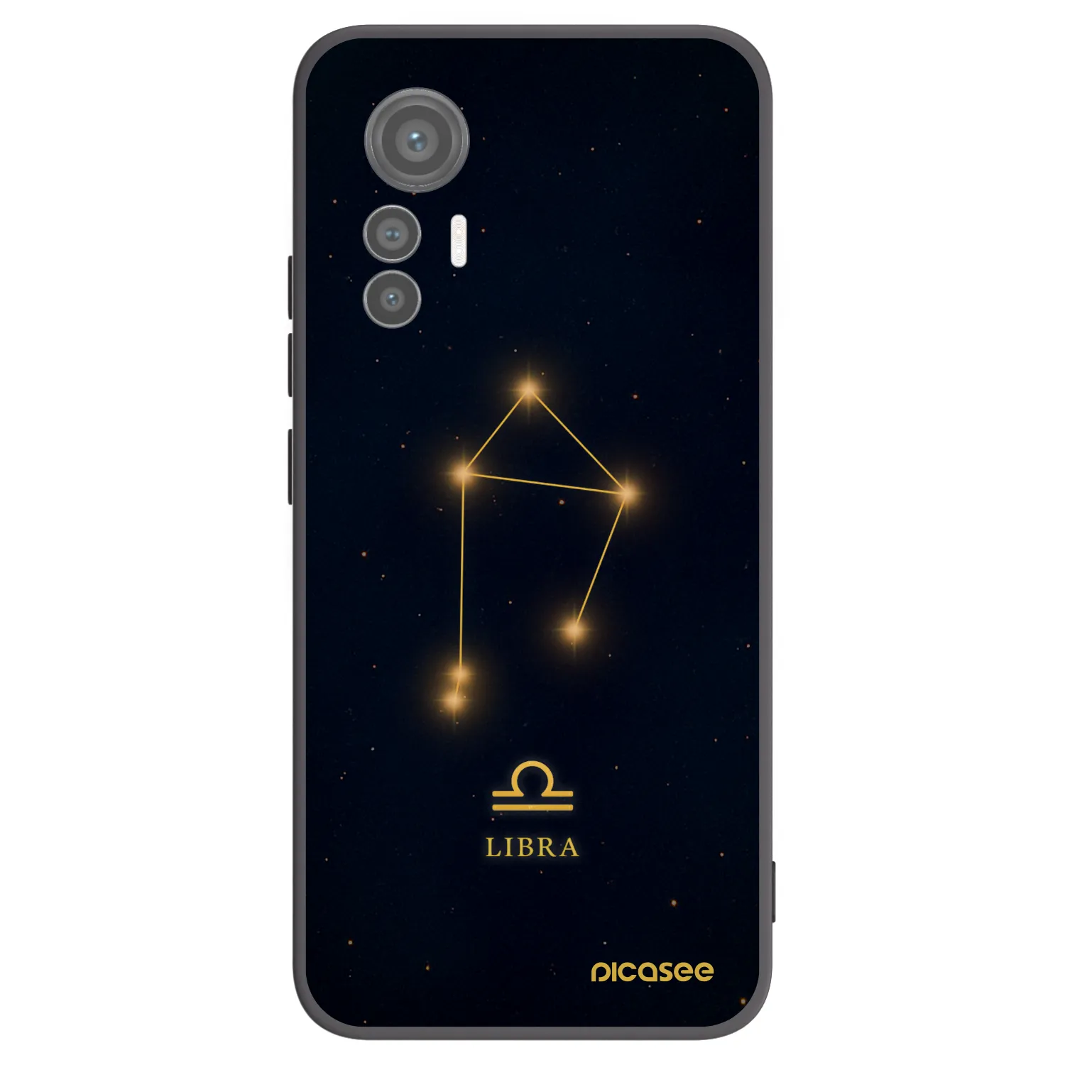 Picasee silikonowe czarne etui na Xiaomi 12 Lite - LIBRA