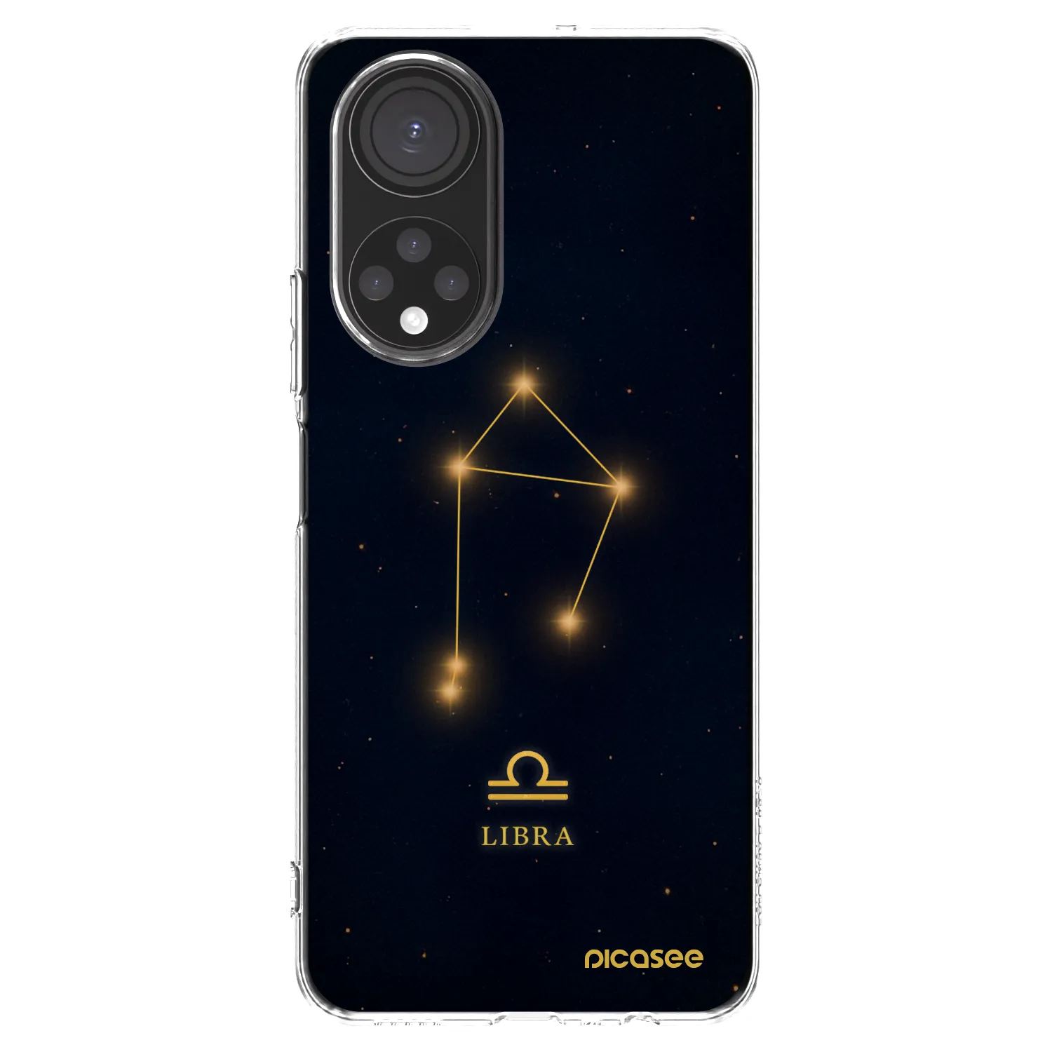 Picasee silikonowe przeźroczyste etui na Honor X7 - LIBRA