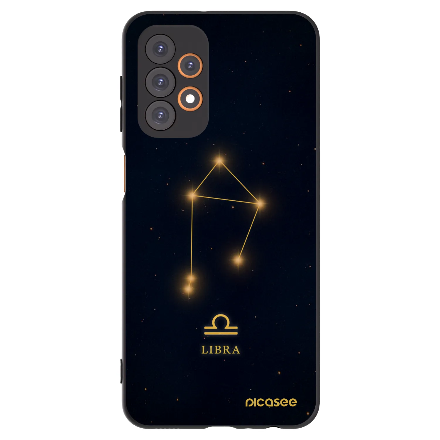 Picasee silikonowe czarne etui na Samsung Galaxy A23 A236B 5G - LIBRA