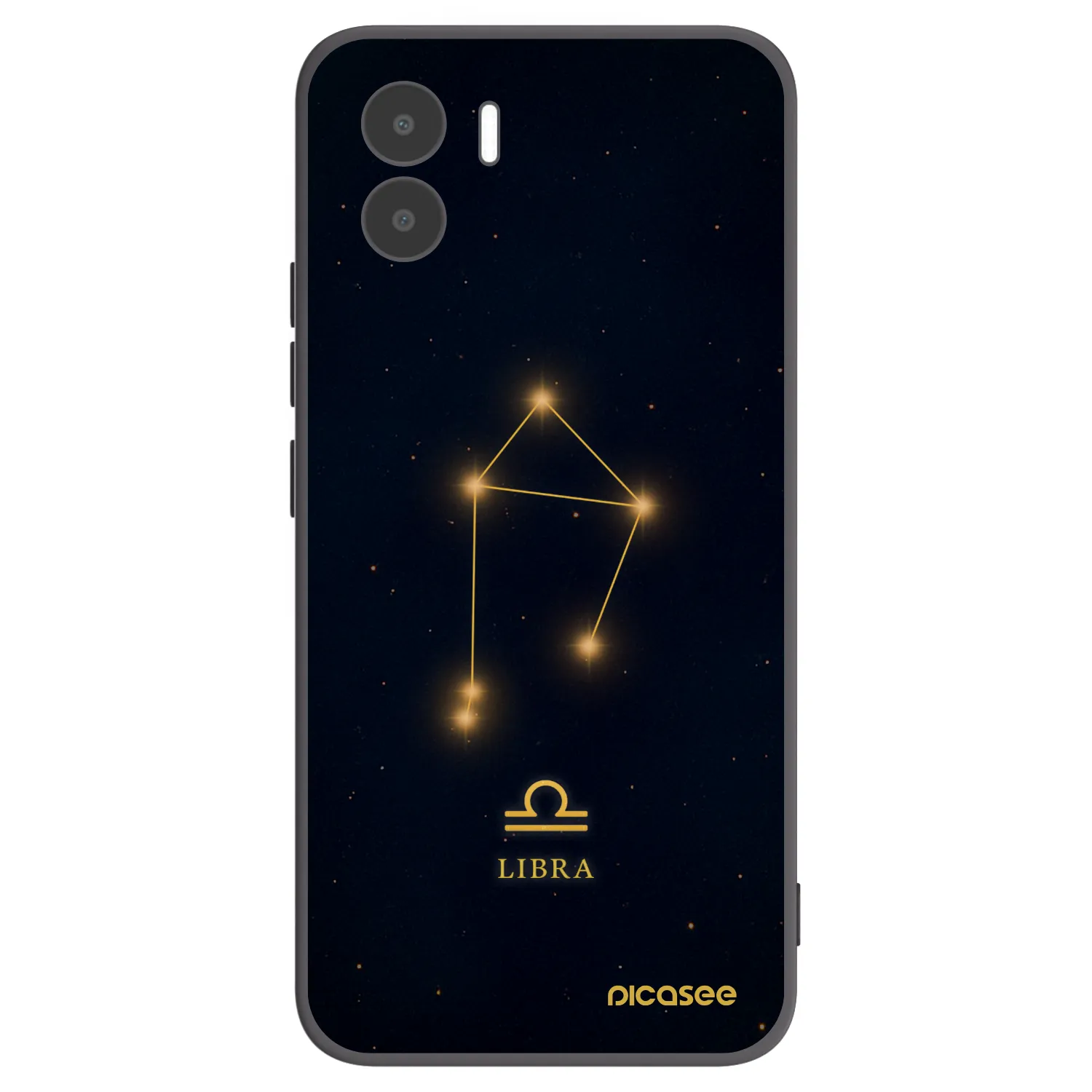 Picasee silikonowe czarne etui na Xiaomi Redmi A1 - LIBRA
