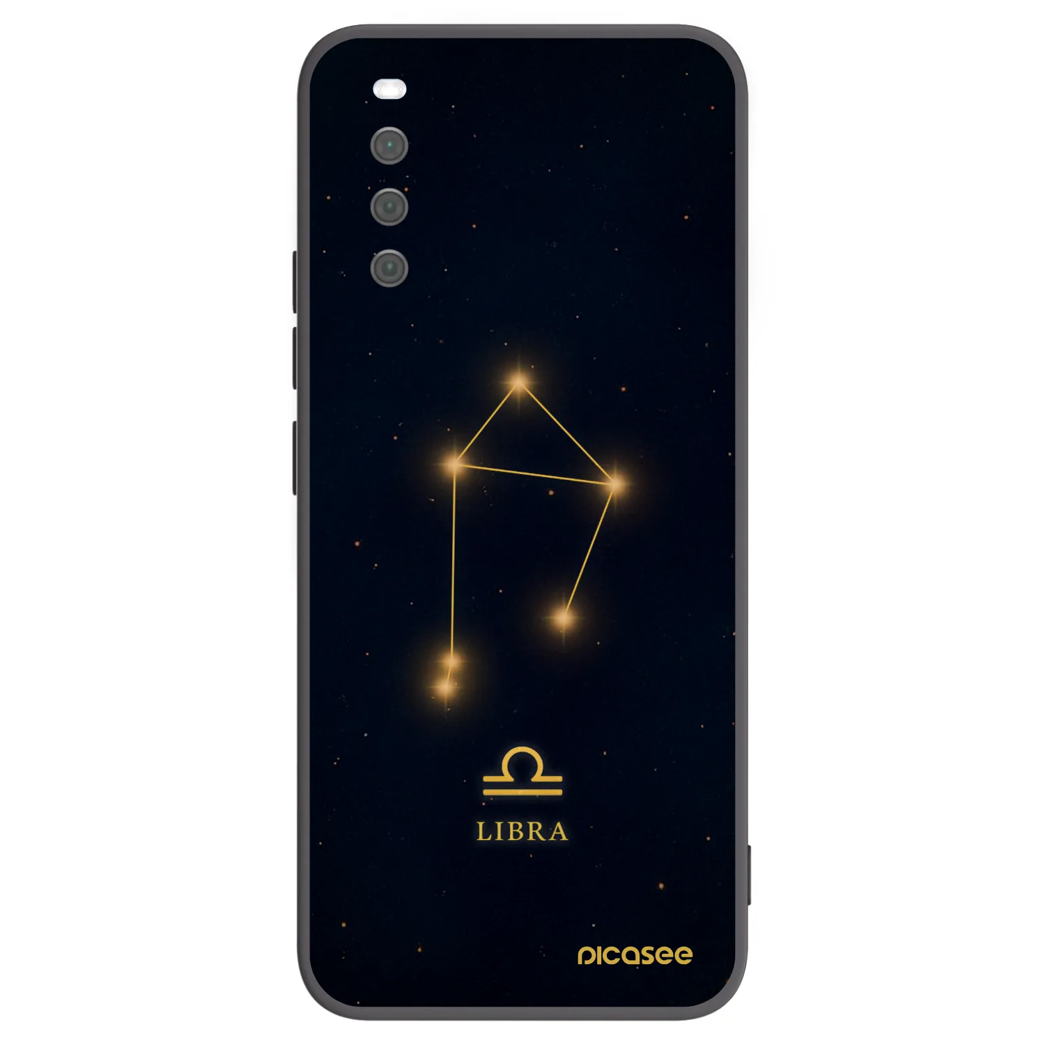 Picasee silikonowe czarne etui na Sony Xperia 10 III - LIBRA