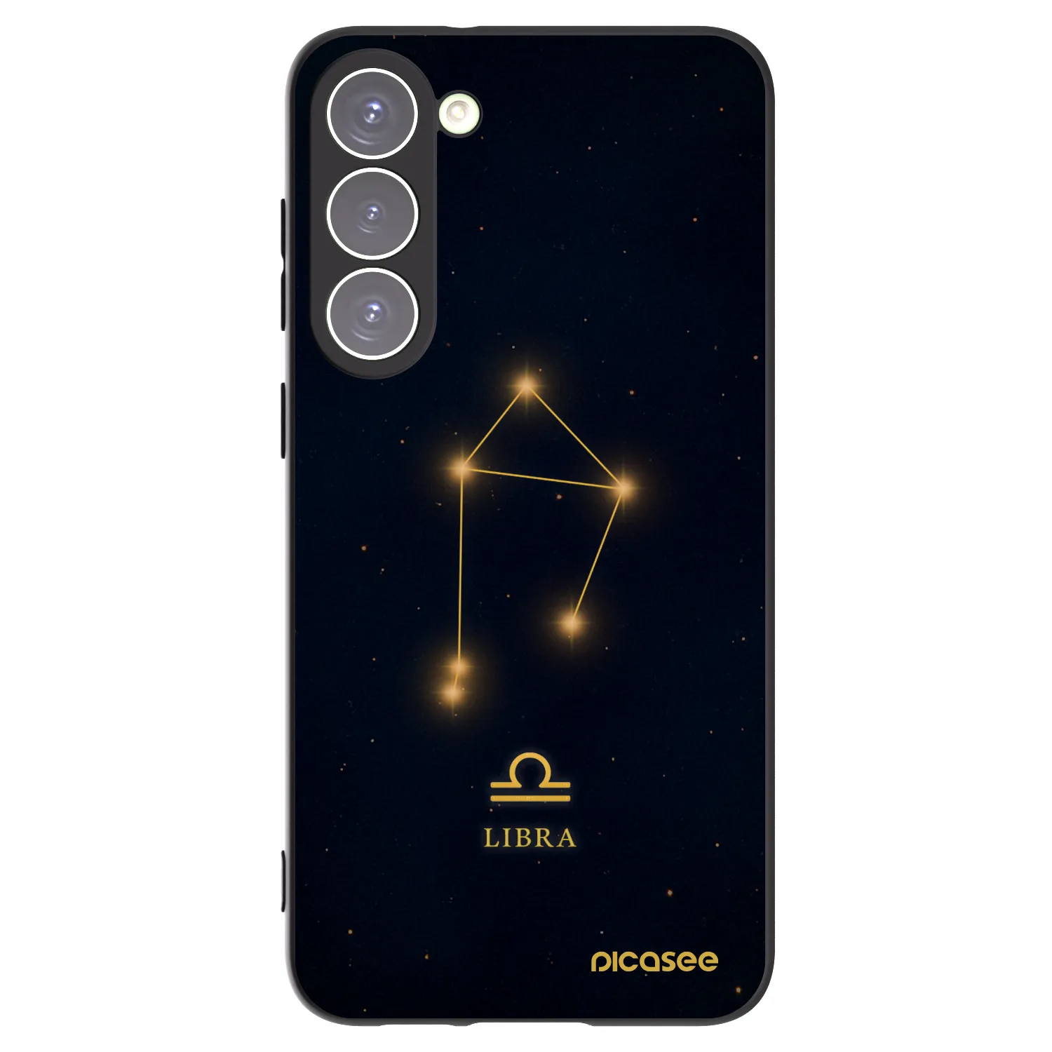 Picasee silikonowe czarne etui na Samsung Galaxy S23+ 5G - LIBRA