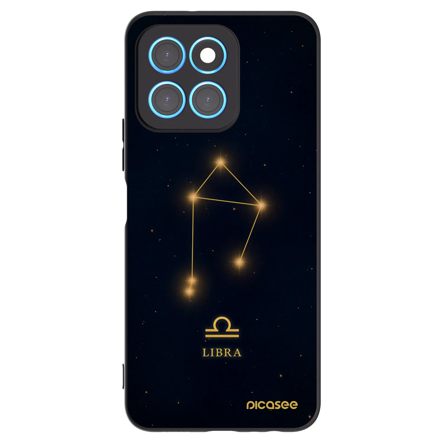 Picasee silikonowe czarne etui na Honor X6 - LIBRA