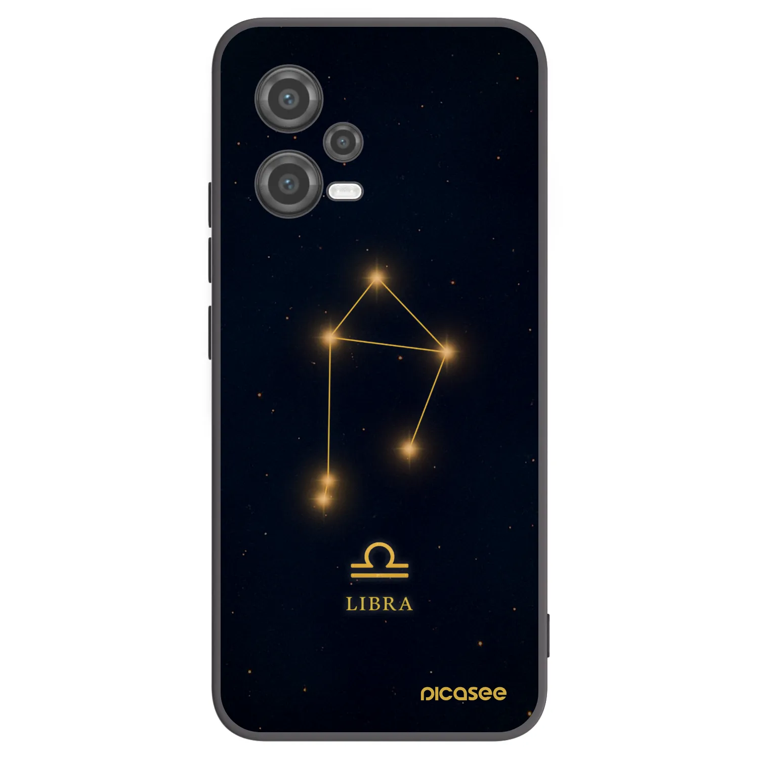 Picasee silikonowe czarne etui na Xiaomi Poco X5 - LIBRA