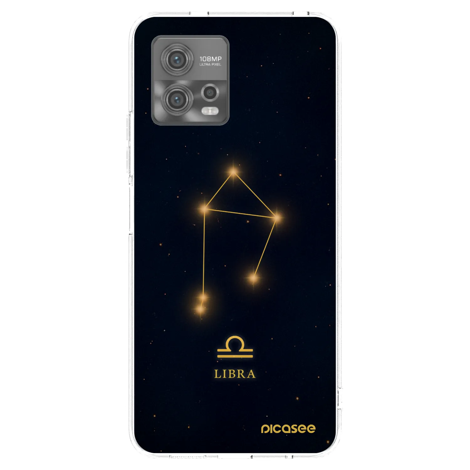 Picasee silikonowe przeźroczyste etui na Motorola Moto G72 - LIBRA